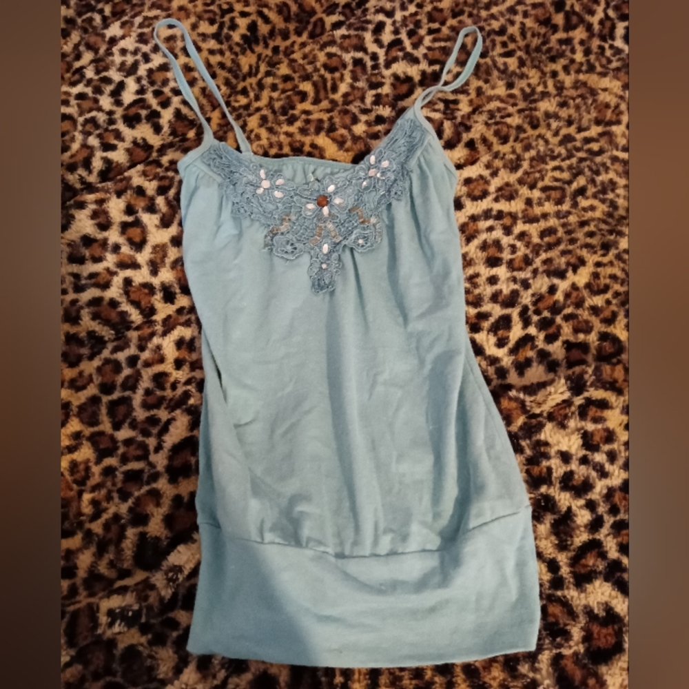 Turquoise tank top